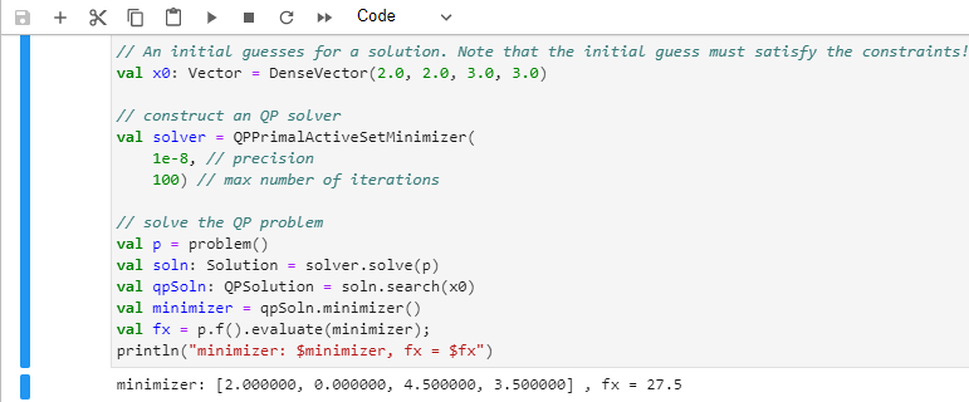 S2 Quadratic programming