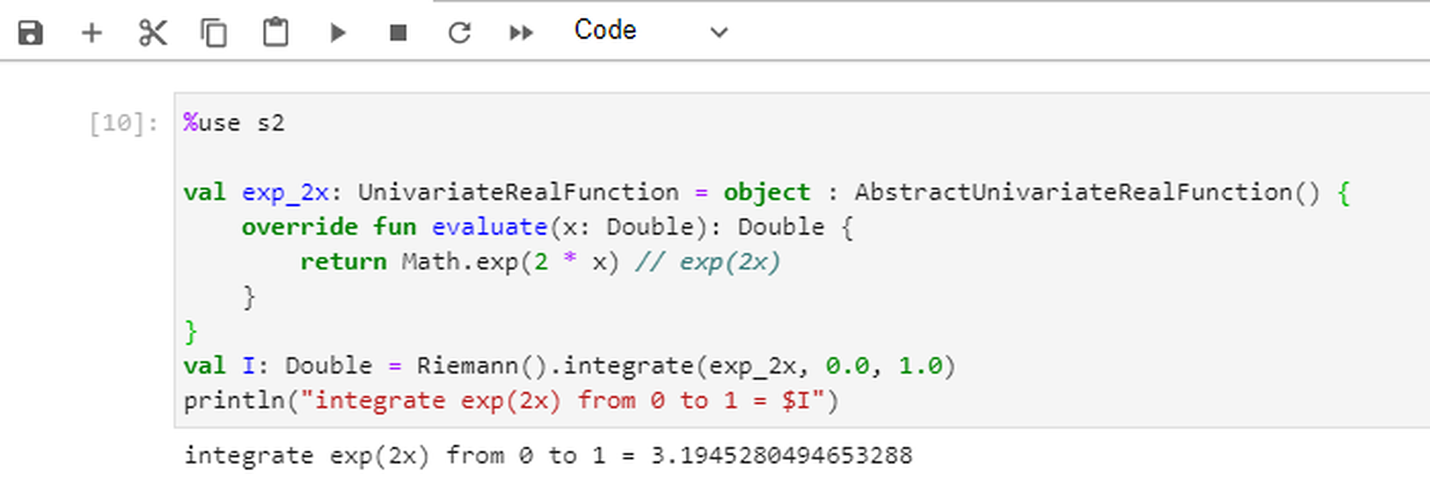 S2: numerical integration