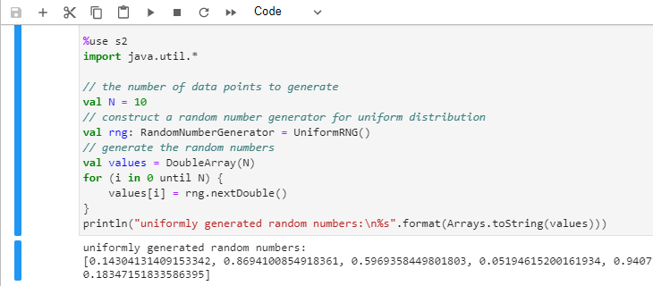 S2 random number generation